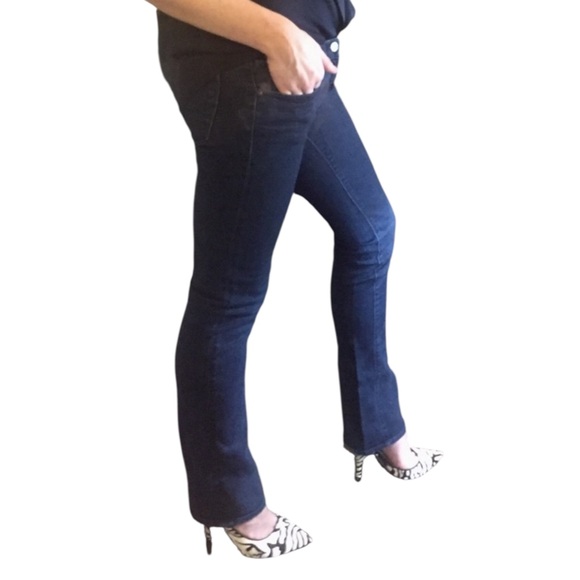 J Brand Dark Blue Indigo Wash Low Rise Straight Leg Boot Cut Denim Jeans - 26 - Picture 9 of 16